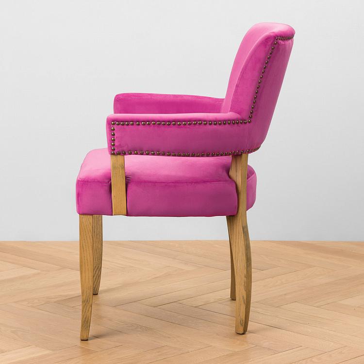 Стул Ньюпорт с подлокотниками, светлые ножки Newport Dining Chair, Oak Brown