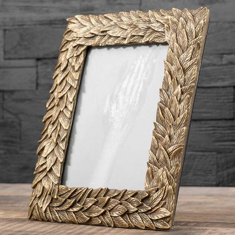 Рамка для фото Золотые листья, L Picture Frame With Golden Leaves Large