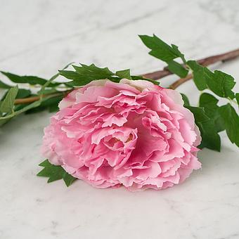 Искусственный цветок Peony Branch Pale Pink 35 cm