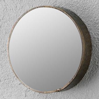 Hammered Edge Round Mirror