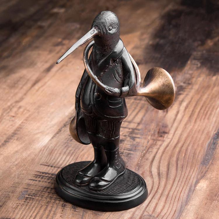 Статуэтка Кулик с горном	 Sandpiper With Horn Bronze Finish
