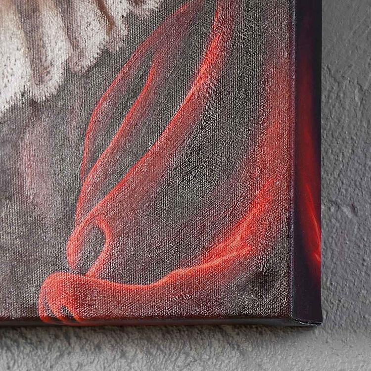 Картина Шпиц 2, холст, акрил Canvas Acrylic Painting Pomeranian 2