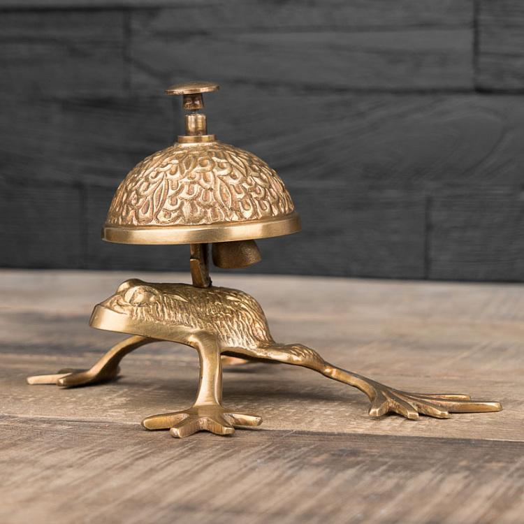 Настольный звонок Лягушка Golden Frog Bell