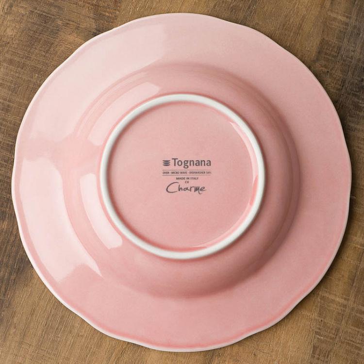 Пудрово-розовая суповая тарелка Старая Вена Vecchio Vienna Soup Plate Powder Pink
