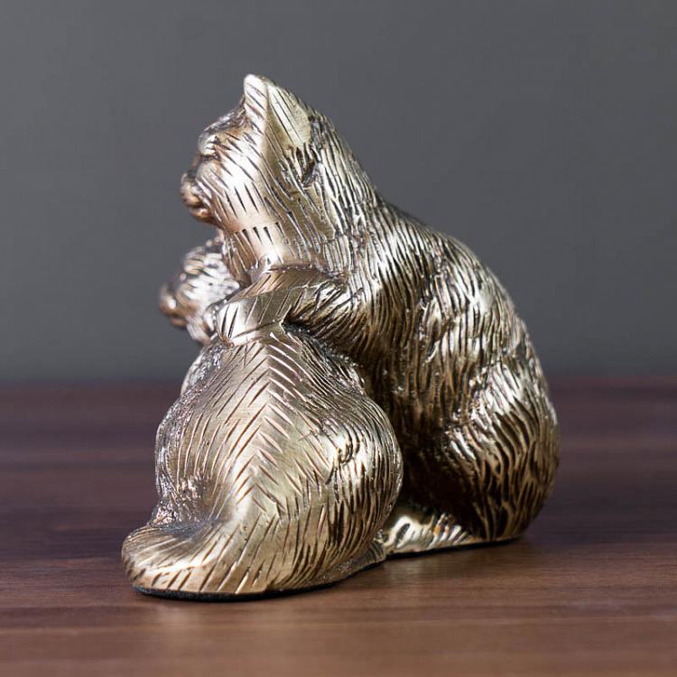 Статуэтка Два кота Two Cats Decoration In Brass