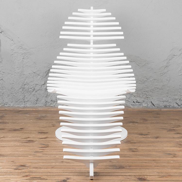 Белое кресло-шезлонг Кит Whale Lounge White