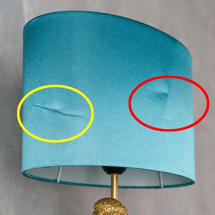 Бра с овальным бирюзовым абажуром Попугай Перси дисконт2 Wall Lamp Parrot Percy With Turquoise Shade discount2