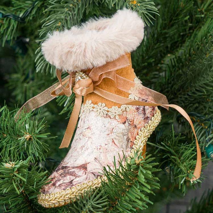 Ёлочная игрушка Сапожок Women's Boot 13 cm