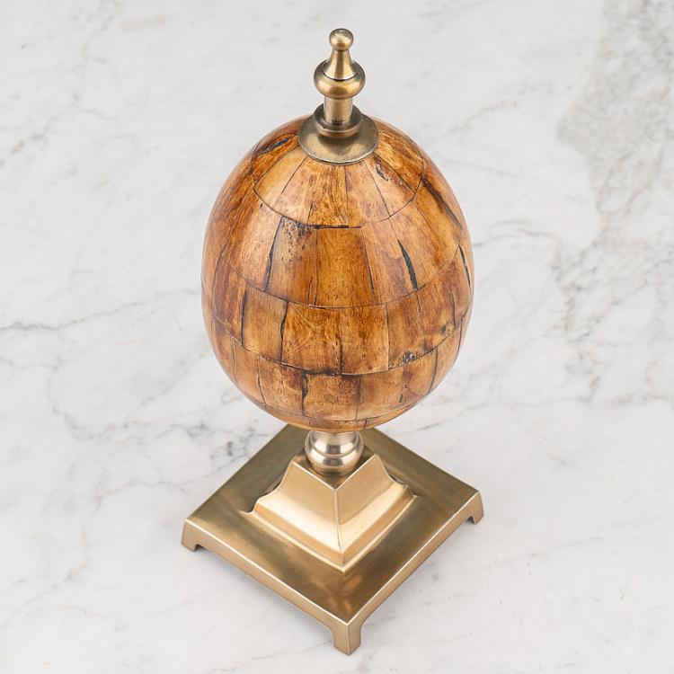 Статуэтка Яйцо из рога на подставке Decorative Horn Egg On Stand
