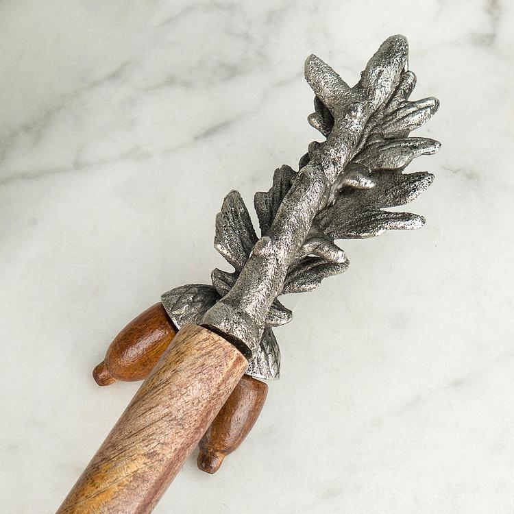 Набор из двух салатных ложек Дубовые веточки Set Of 2 Salad Servers Holly