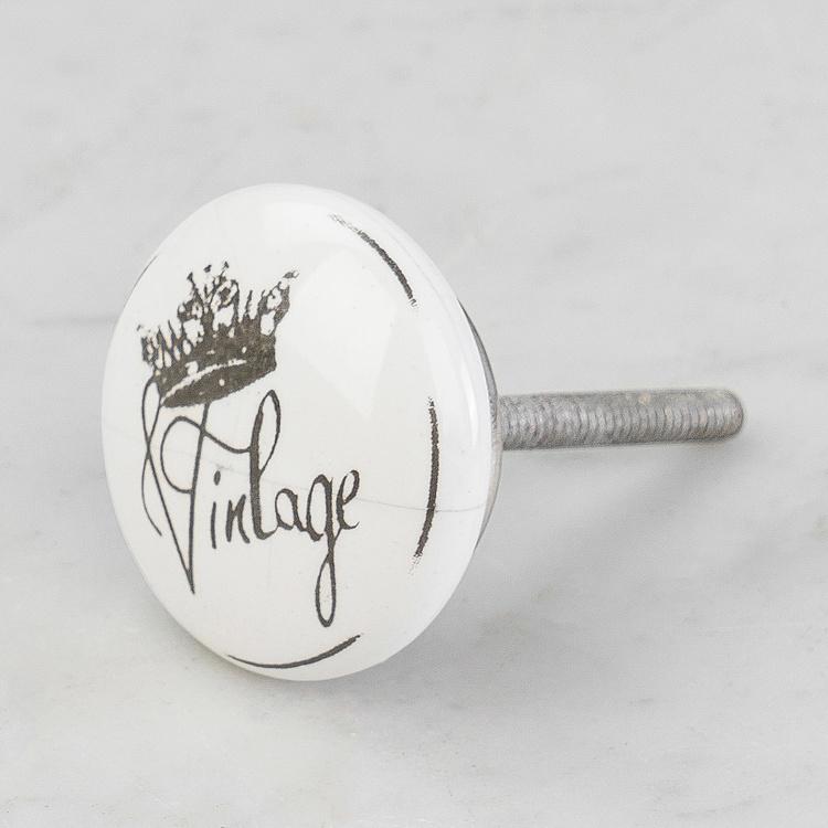 Керамическая мебельная ручка Винтаж Шебби-Шик Shabby Chic Vintage Ceramic Knob