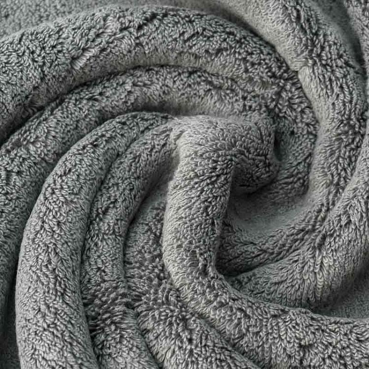 Тёмно-серое махровое полотенце-салфетка Олимпия 30x40 см Olympia Washcloth Towel Dark Grey 30x40 cm