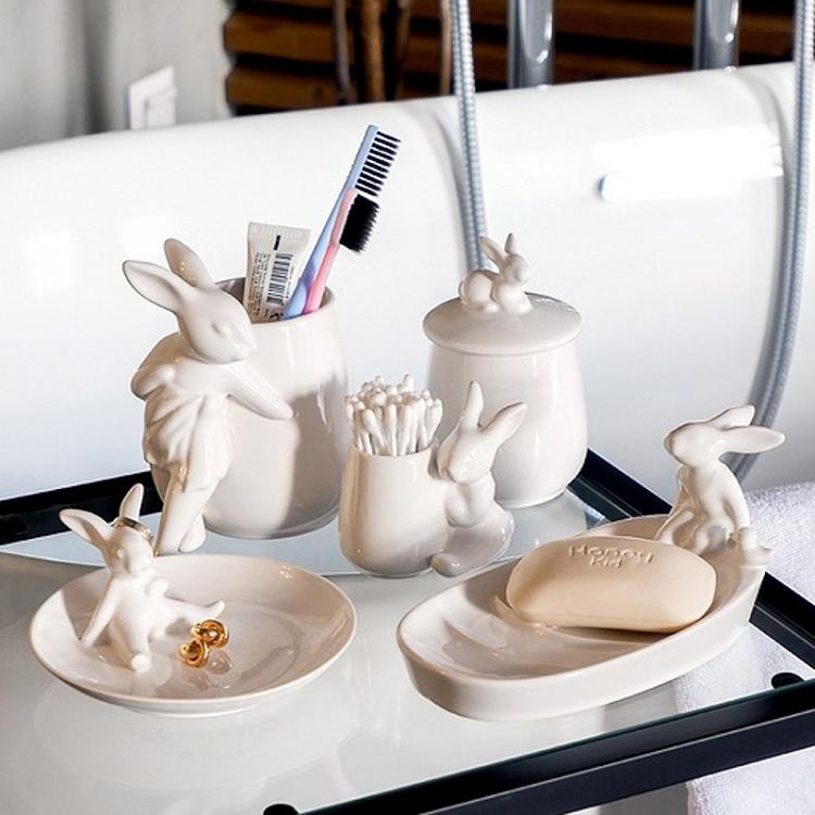 Мыльница с кроликом и уточкой Rabbit And Duck Soap Dish