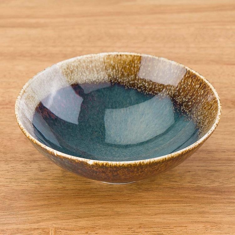 Пиала сине-коричневая Блум Bloom Blue And Brown Bowl