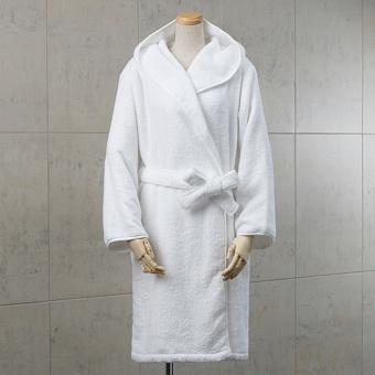 CL Zero Twist Hooded Robe White L