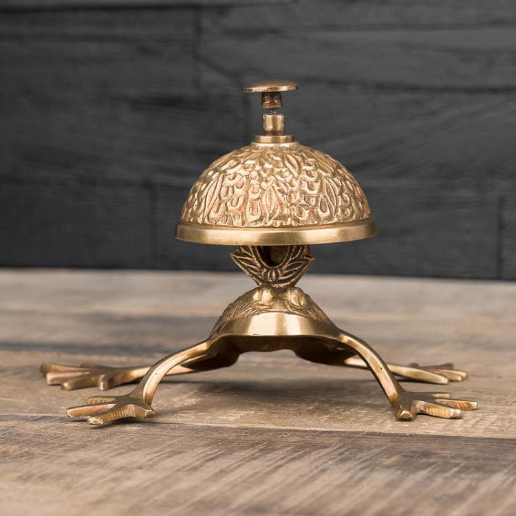 Настольный звонок Лягушка Golden Frog Bell