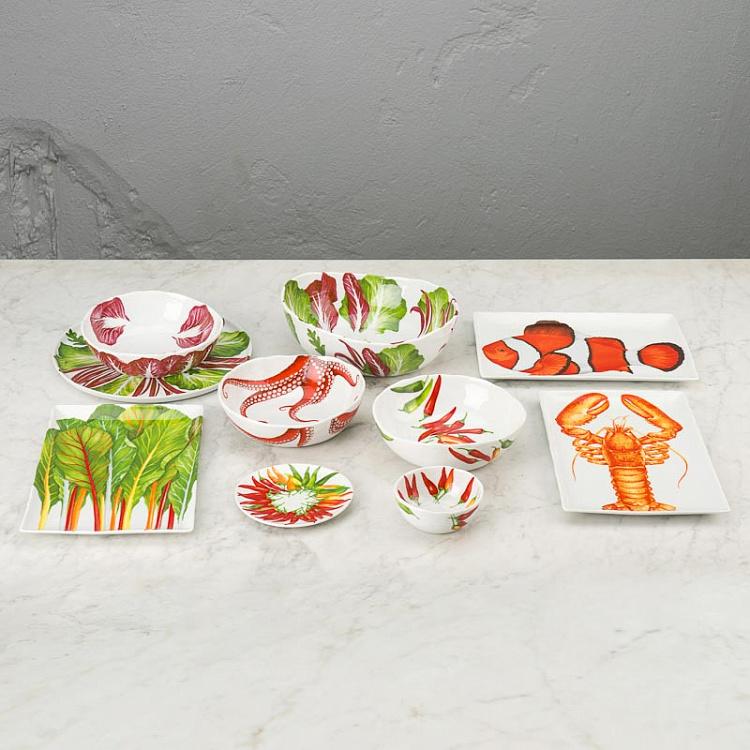 Салатница Средиземноморская диета Радиккио Dieta Mediterranea Radicchio Bowl