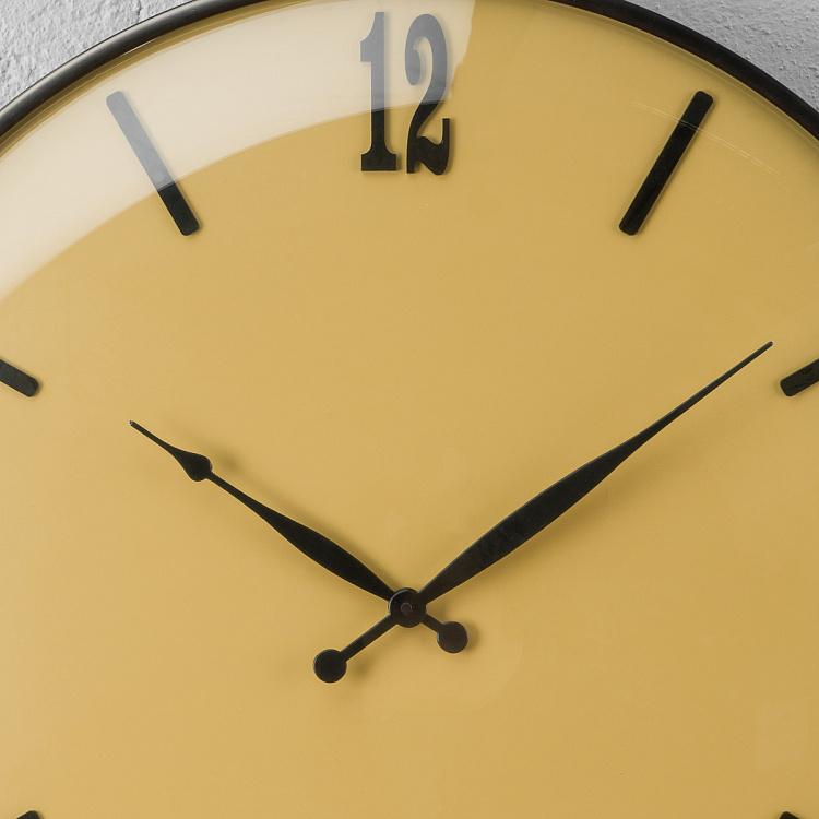 Настенные стальные часы с выпуклым стеклом Convex Glass Wall Clock