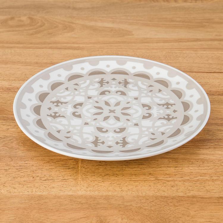 Набор из трёх тарелок Коричневая луна Set Of 3 Plates Moon Brown