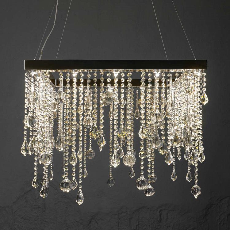 Квадратная люстра Сосульки, M Icicle Chandelier Square Medium