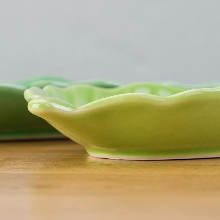 Набор из двух сервировочных блюд Пачи листья Set Of 2 Pachy Leaf Plates