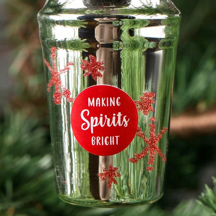 Ёлочная игрушка Шейкер Glass Hanger Shaker 11 cm