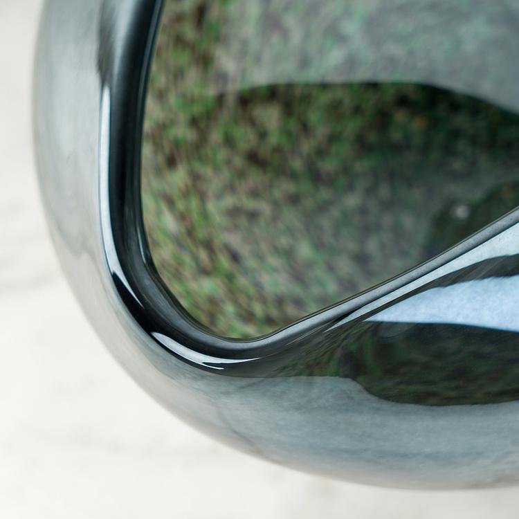 Голографическая ваза-чаша ручной работы с изогнутым краем Folded Edge Handcrafted Holographic Glass Bowl