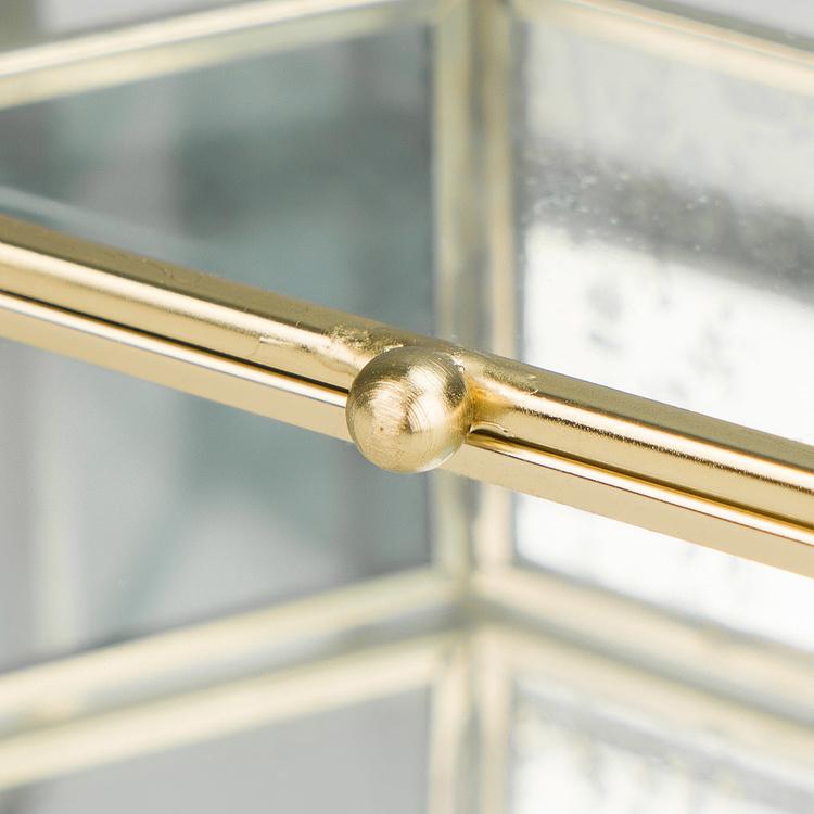 Многогранная стеклянная шкатулка Blue Glass Box