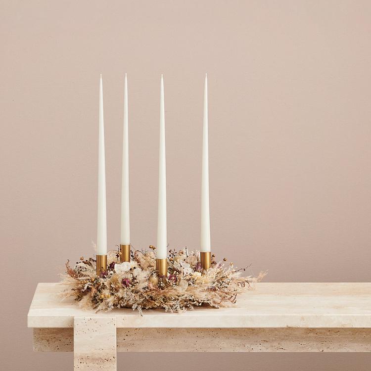 Парафиновая свеча конусная матовая Taper Candle Matt