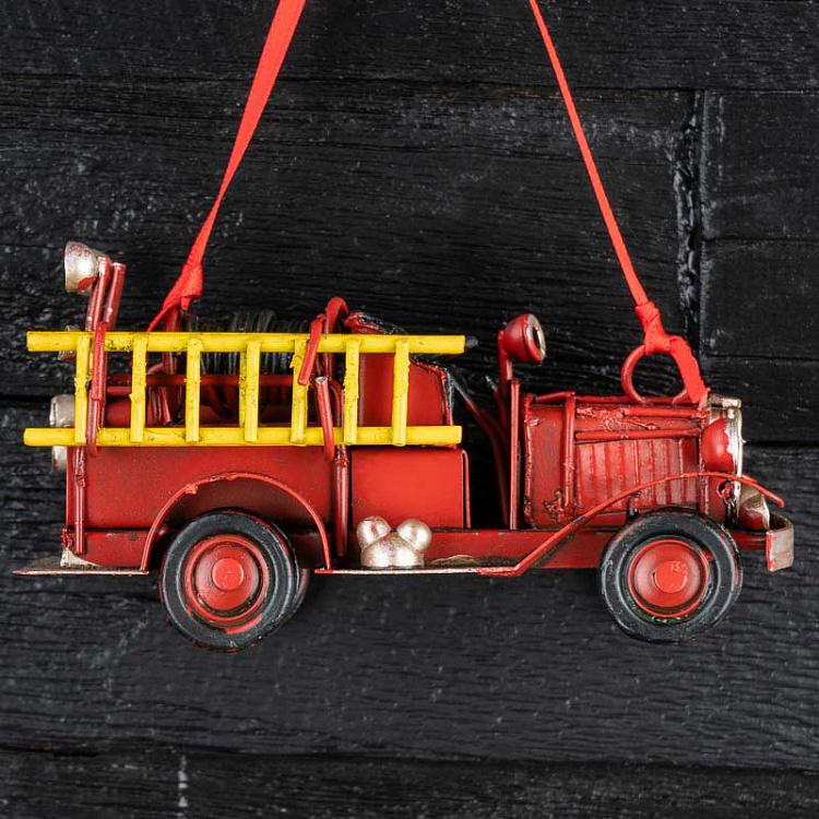 Ёлочная игрушка Пожарная машина Fire Engine 11 cm