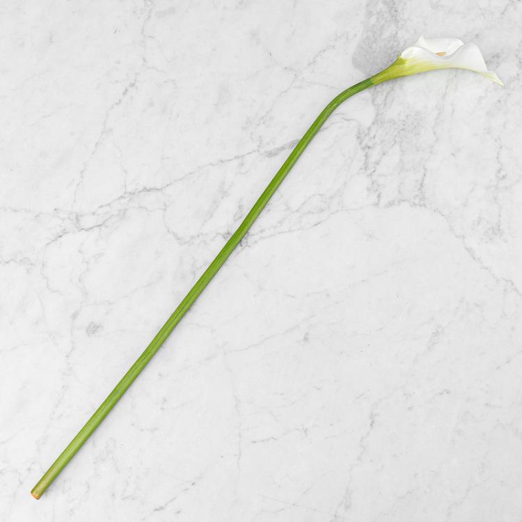 Искусственная калла белая, M Calla White Medium 83 cm