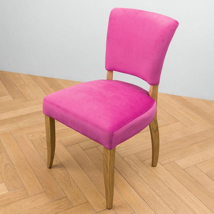 Стул Мами с заклёпками, светлые ножки Mami Dining Chair With Studs, Oak Brown