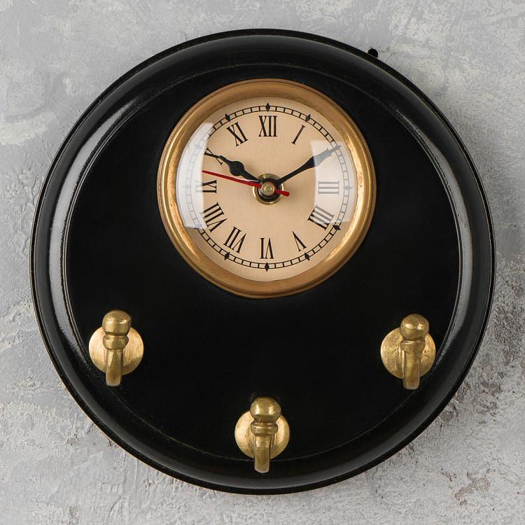 Настенные часы в морском стиле с тремя крючками Sea Style Clock With 3 Hooks