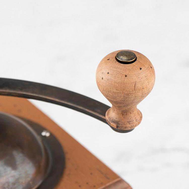 Мельница для кофе Антик, состаренное дерево Antique Coffee Mill Aged Wood