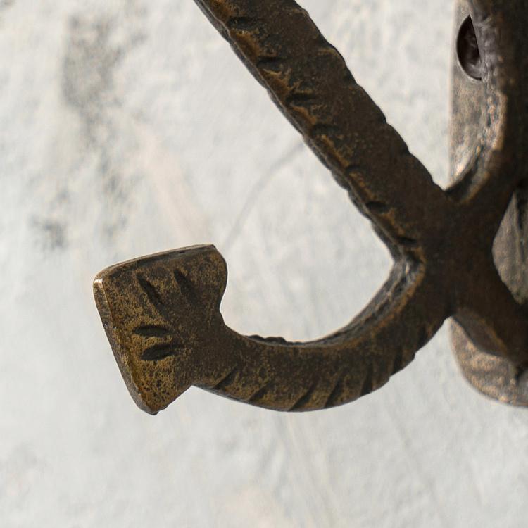 Двухрожковый чугунный крючок Якорь Anchor Cast Iron Hook