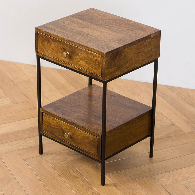 Прикроватный столик с двумя ящиками Арабика Arabica Side Table With 2 Drawers
