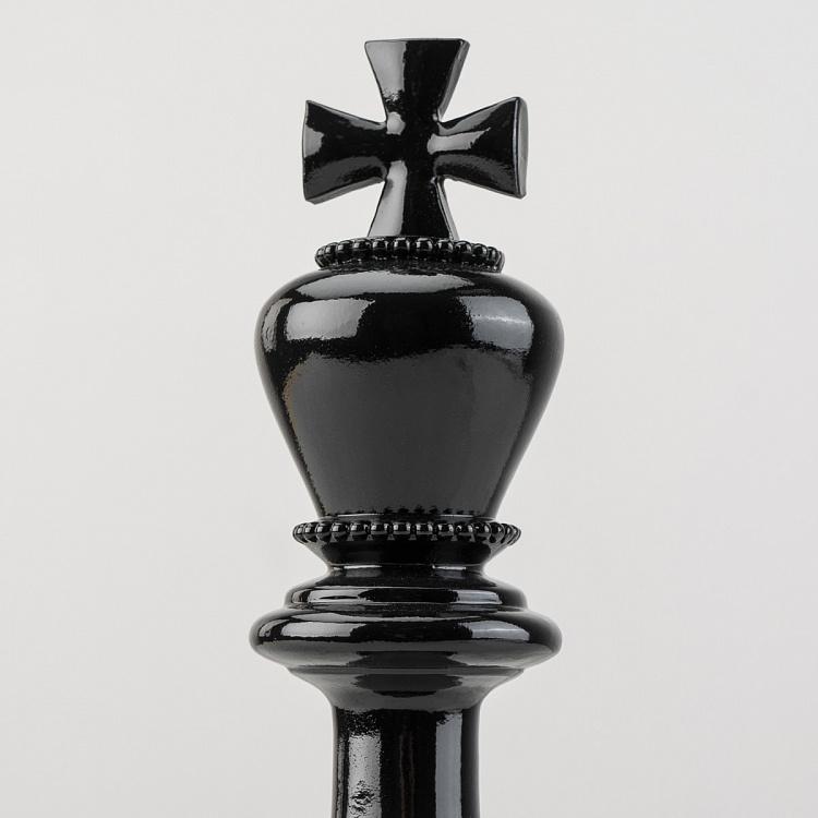 Статуэтка Шахматная фигура Король Chess King Shiny Black