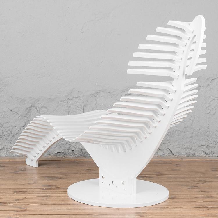 Белое кресло-шезлонг Кит Whale Lounge White