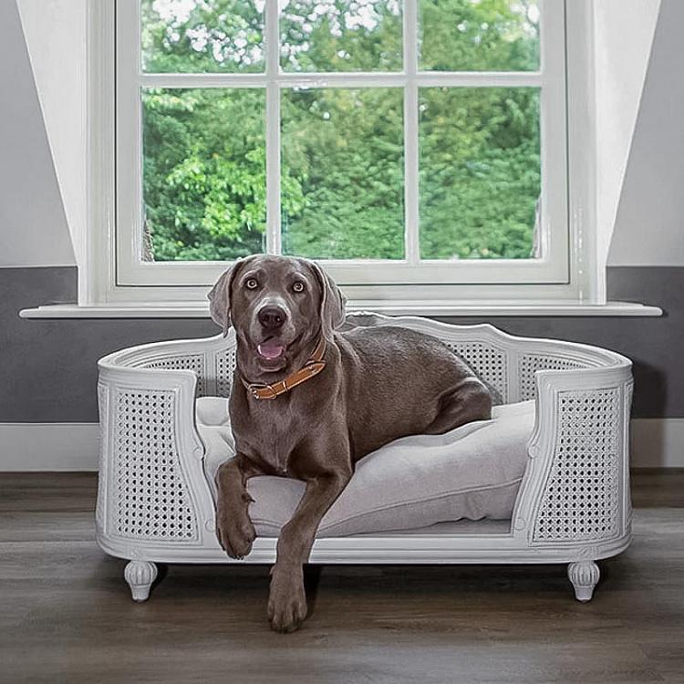 Бело-бежевый диван для питомца Артур, L Arthur Sofa Large, Linen Ecru