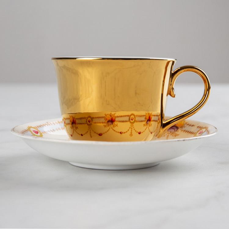 Чайная пара Reflect Soenson Crown China золото Reflect Soenson Crown China Gold