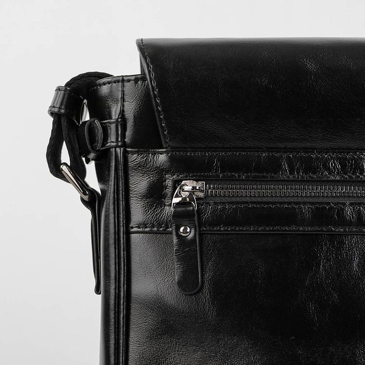 Кожаная мужская сумка-портфель Мессенджер Satchel Messenger Bag