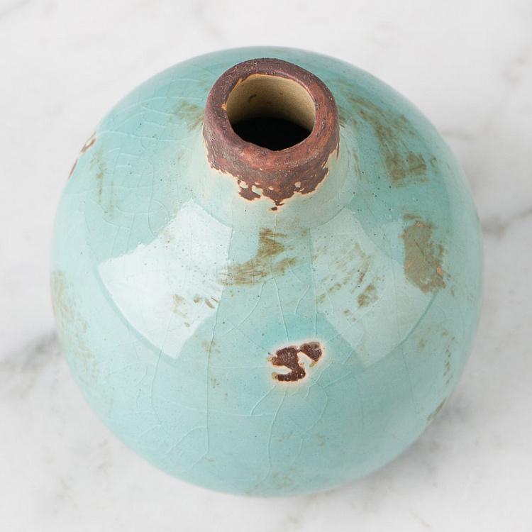 Керамическая бирюзовая мини-ваза Ceramic Vase Turquoise Mini