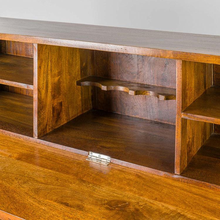 Барный шкаф из дерева манго Покровитель Patron Mid Century Bar Dresser Mango Wood