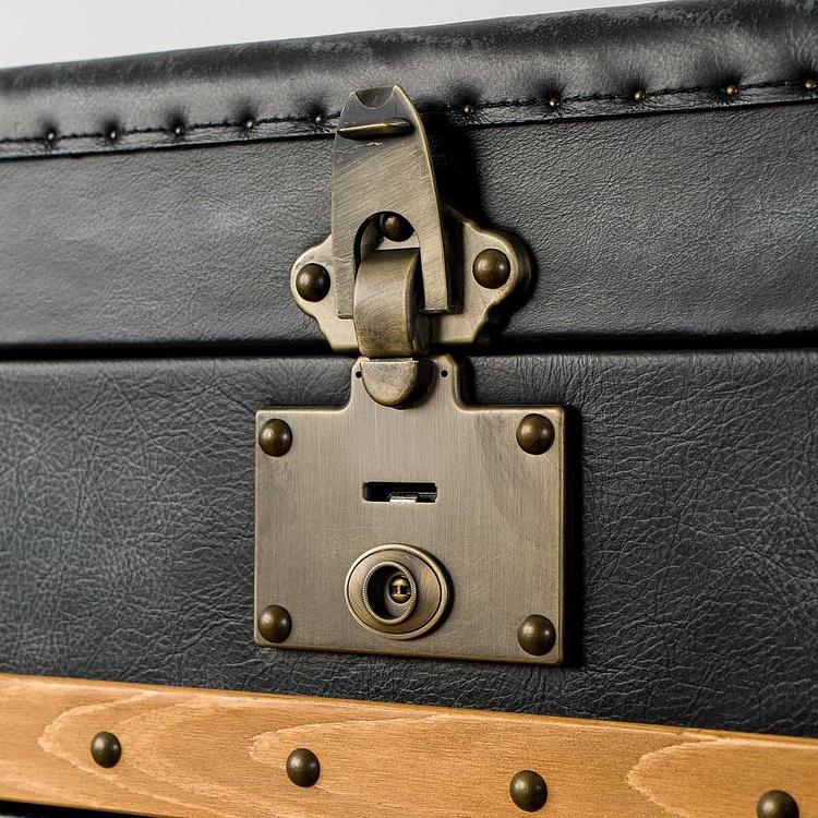 Комод-сундук Трансатлантик, светлое дерево,  H Transatlantic Chest High, Light Wood D