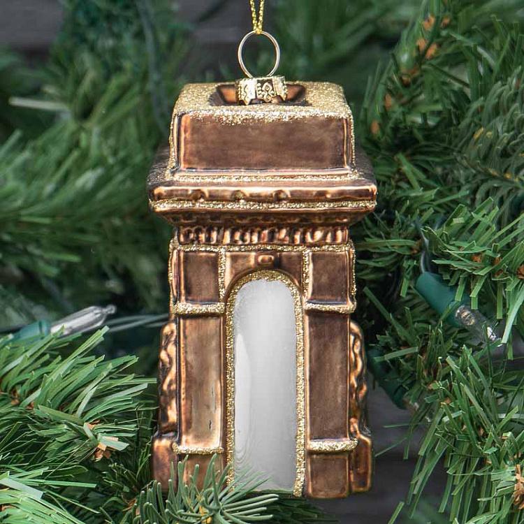 Ёлочная игрушка Триумфальная арка Glass Arch Of Triumph Brown 10 cm