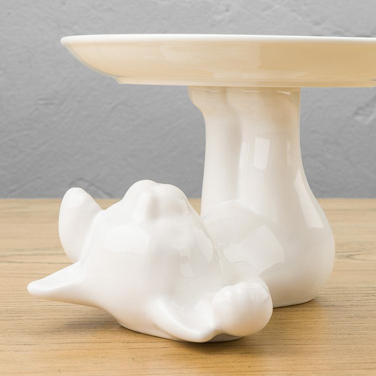 Сервировочная подставка-тортовница Котик, M Decorative Plate Cat Medium