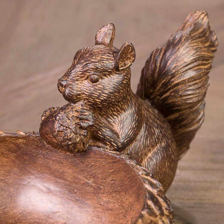 Сервировочное блюдо для орешек с белкой, S Resin Bowl Ecureuil Small