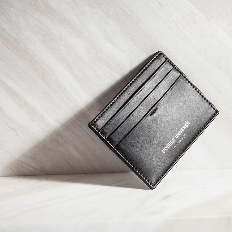 Кожаный картхолдер Двойная Вселенная Double Universe Cardholder