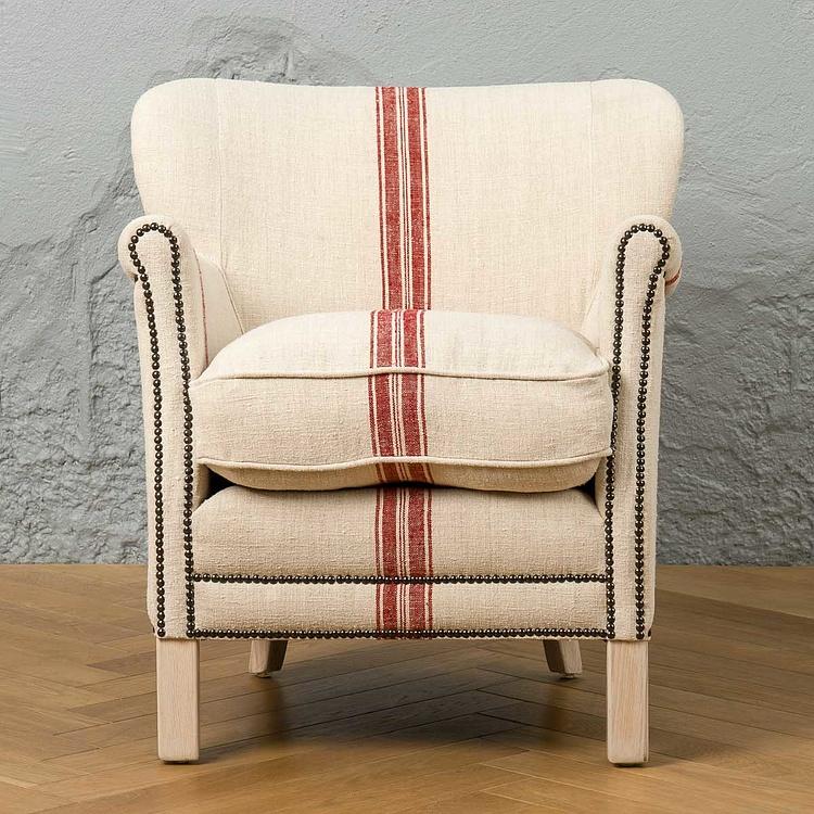 Кресло Тёрнер в обивке из винтажных хлопковых мешков Turner Armchair