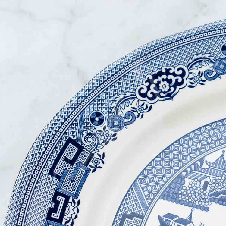 Обеденная тарелка Голубая ива Blue Willow Dining Plate